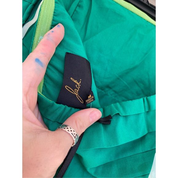 Jack by BB Dakota NWT Strapless Dress in Glass Green Sz Medium St Patrick's Day - Picture 11 of 14